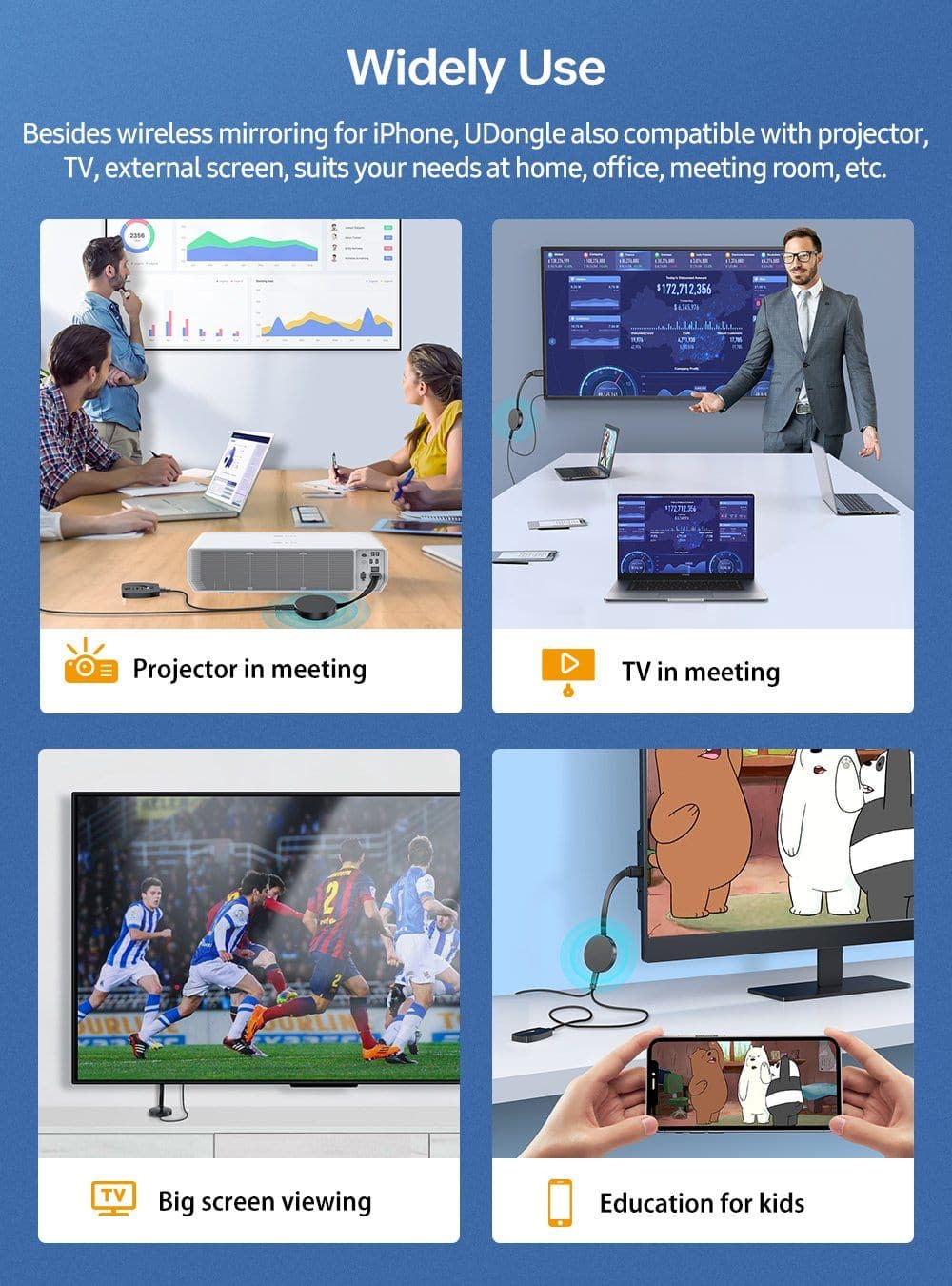 UAdapter - Miracast iPhone, Android, Universal-Dongle - Image 10