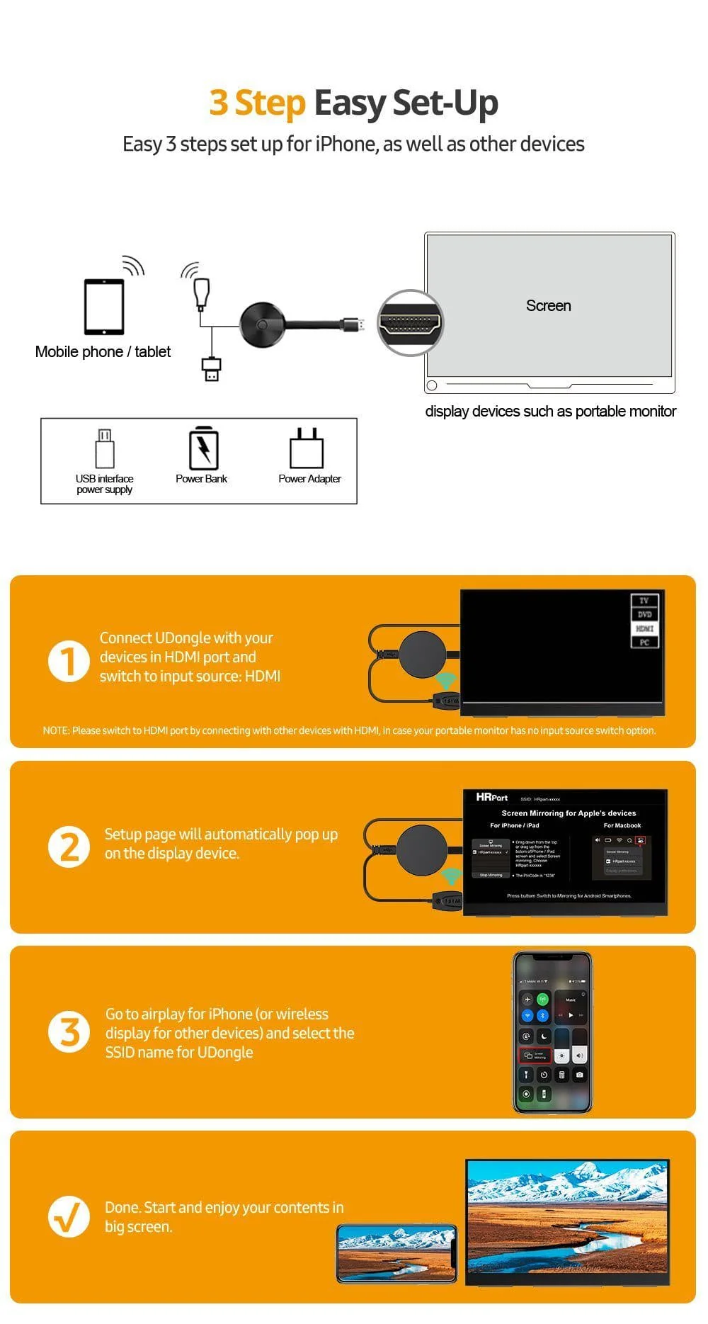 UAdapter - Miracast iPhone, Android, Universal-Dongle - Image 11