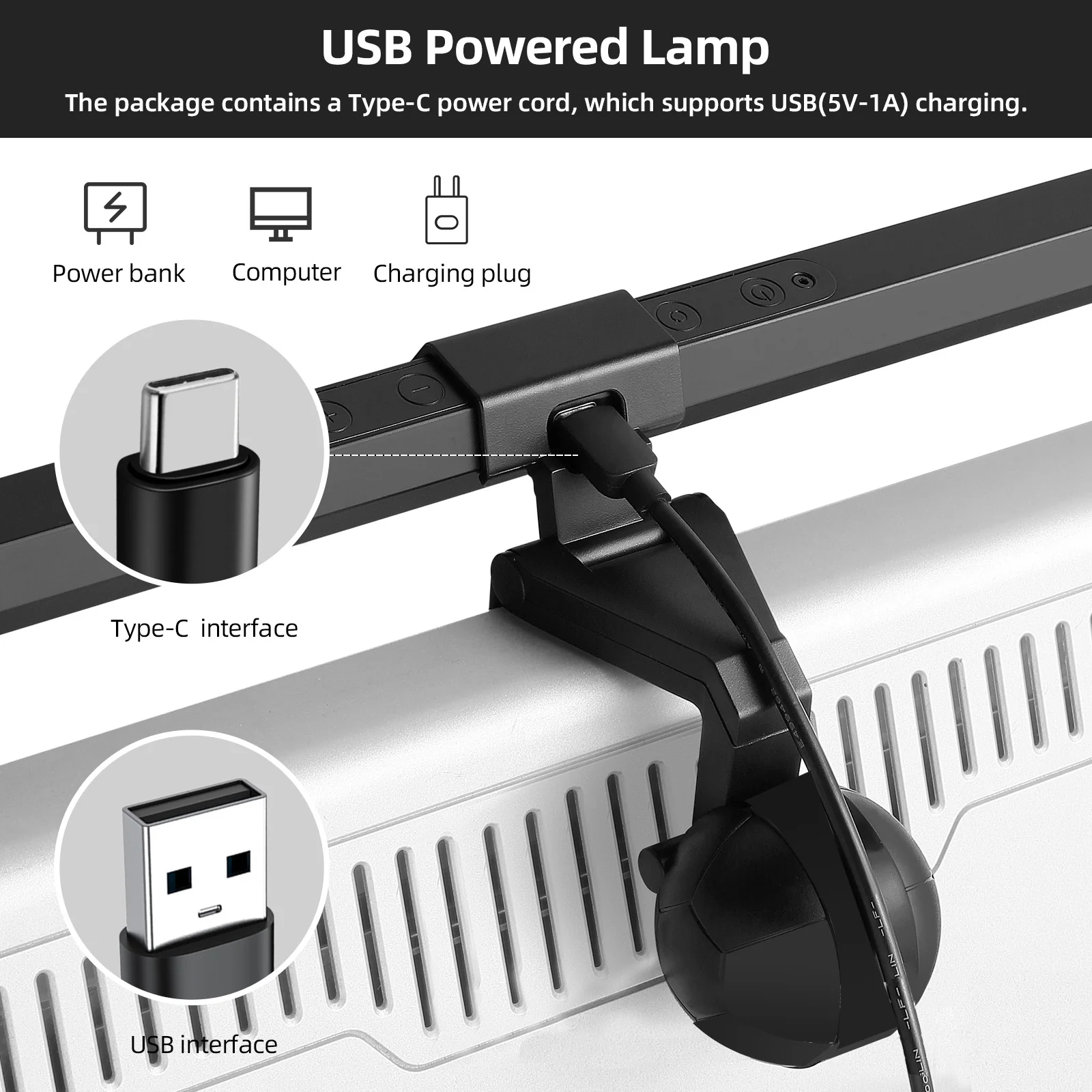 UCare - Monitor Light Bar LED Display Lamp Eye Care Touch Switch - Image 3