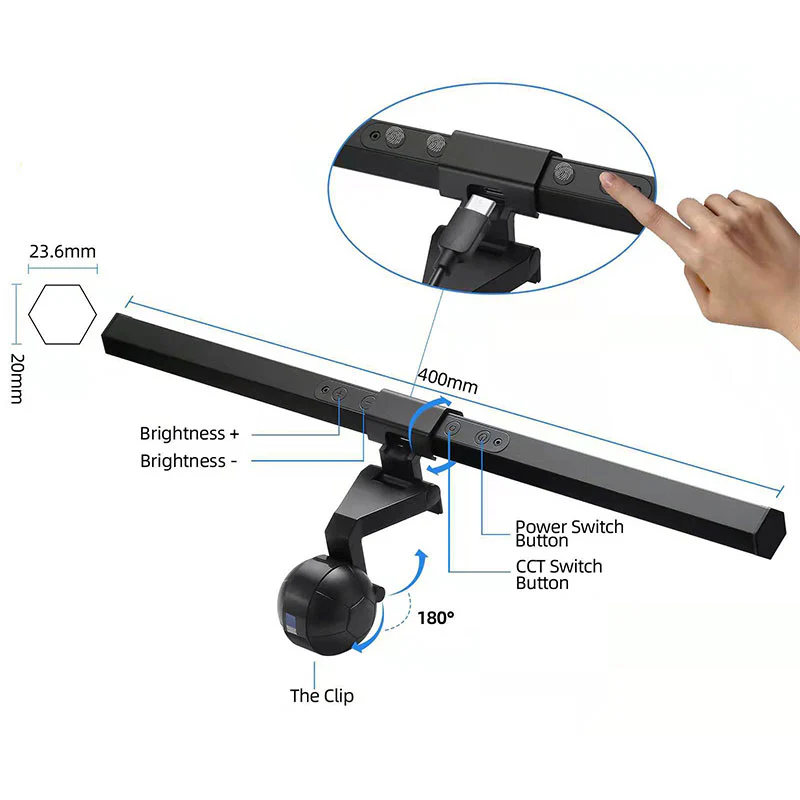 UCare - Monitor Light Bar LED Display Lamp Eye Care Touch Switch - Image 4