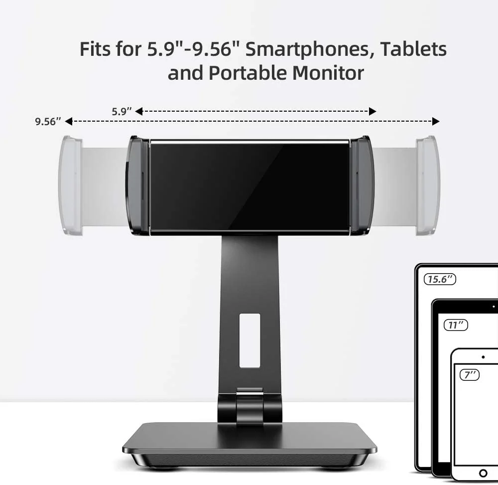 Tragbarer MonitorstÀnder & Halterung 5,9"-9,56" verstellbar - Image 4