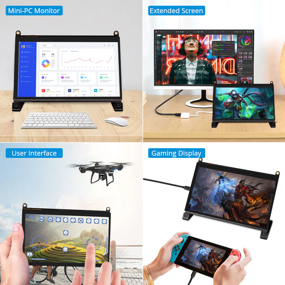 UPi B2 – Raspberry Pi 7-Zoll-Touchscreen-HDMI-Monitor | UPERFECT UPi - Image 7