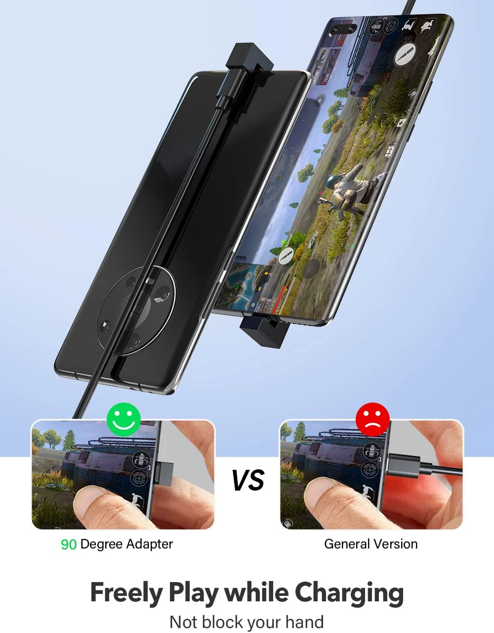 USB C Female to USB Male Adapter Port Type C U-Shape 144hz 4K 10Gbps - Image 6
