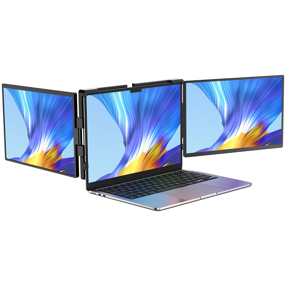UStation Z 14 - Tri-Screen Laptop Monitor Extender Dreifach-Display Tragbare Workstation - Image 3